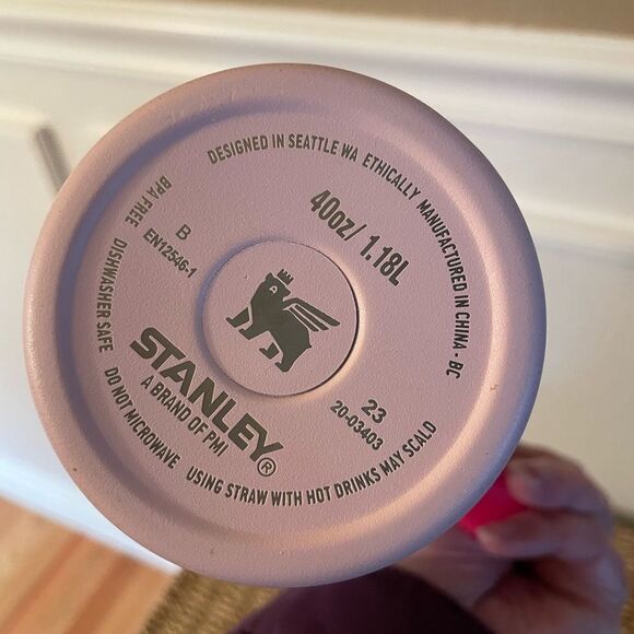 Stanley 40 Ounce Metal Light Pink Dark Pink Tumbler - Picture 7 of 14